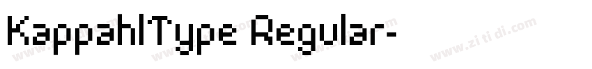 KappahlType Regular字体转换
